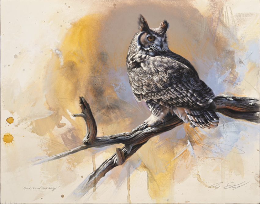 Great-Horned Owl by Andrew Denman